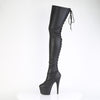 ADORE-3850 Plateau Overknee Stiefel Schwarz Matt | Pleaser
