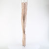 ADORE-3850 Plateau Overknee Stiefel Beige | Pleaser