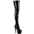 ADORE-4000 Plateau Overknees Stiefel - Schwarz Lack | Pleaser