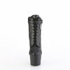 ADORE-700-05 Plateau Stiefeletten - Schwarz Leder | Pleaser