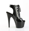 ADORE-700-20 Stiefelette Plateauschuhe Schwarz von Pleaser – Ansicht 5