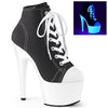 ADORE-700SK-02 Plateau Stiefeletten Schwarz | Pleaser