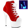 ADORE-700SK-02 Plateau Stiefeletten Rot | Pleaser