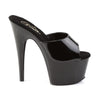 ADORE-701 Plateau Pantoletten Schwarz Lack | Pleaser