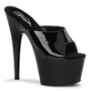 ADORE-701 Plateau Pantoletten Schwarz Lack | Pleaser
