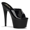 ADORE-701 Plateau Pantoletten Schwarz Lack | Pleaser