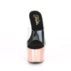 ADORE-701 Plateau Pantoletten Rose Gold | Pleaser