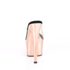 ADORE-701 Plateau Pantoletten Rose Gold | Pleaser