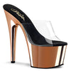 ADORE-701 Plateau Pantoletten Rose Gold | Pleaser
