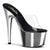 ADORE-701 Plateau Pantoletten Silber | Pleaser