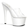 ADORE-701 Plateau Pantoletten Weiß | Pleaser