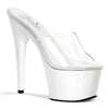ADORE-701 Plateau Pantoletten Weiß | Pleaser