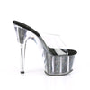 ADORE-701CG Plateau Pantoletten - Schwarz | Pleaser