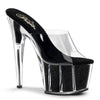 ADORE-701G Plateau Pantoletten Schwarz | Pleaser