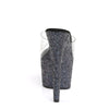 ADORE-701LG Plateau Pantoletten - Schwarz Glitzer | Pleaser