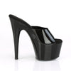 ADORE-701N Plateau Pantoletten Schwarz | Pleaser
