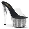 ADORE-701SRS Plateau Pantoletten - Schwarz | Pleaser