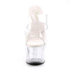 ADORE-702 Plateau Pantoletten transparent | Pleaser
