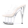 ADORE-702 Plateau Pantoletten transparent | Pleaser