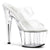ADORE-702 Plateau Pantoletten transparent | Pleaser