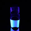 ADORE-702UV Plateau Pantoletten Neon Weiß UV | Pleaser