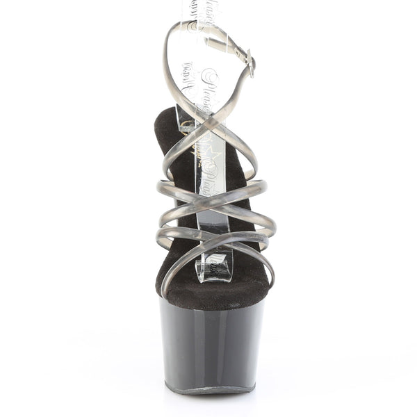 ADORE-706 Plateau Sandaletten Schwarz Lack | Pleaser