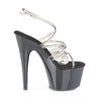 ADORE-706 Plateau Sandaletten Schwarz Lack | Pleaser