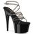 ADORE-706 Plateau Sandaletten Schwarz Lack | Pleaser