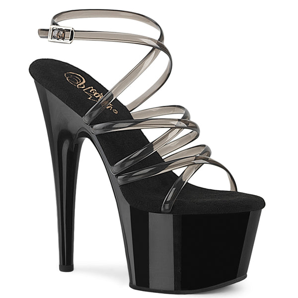 ADORE-706 Plateau Sandaletten Schwarz Lack | Pleaser