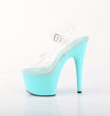 ADORE-708 Plateau Sandaletten Blau Türkis | Pleaser
