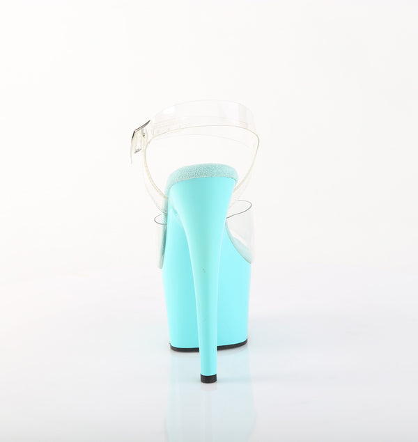 ADORE-708 Plateau Sandaletten Blau Türkis | Pleaser