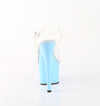 ADORE-708 Plateau Sandaletten Hell Blau Lack | Pleaser