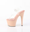 ADORE-708 Plateau Sandaletten Beige Lack | Pleaser