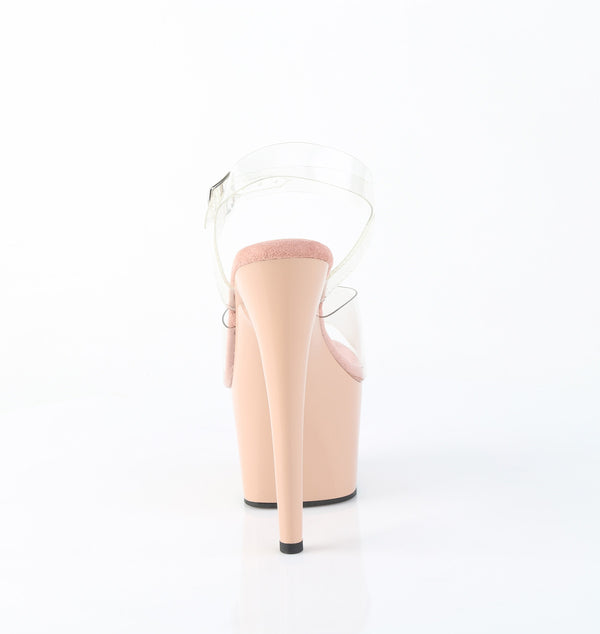 ADORE-708 Plateau Sandaletten Beige Lack | Pleaser