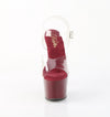 ADORE-708 Plateau Sandaletten Dunkel Rot | Pleaser
