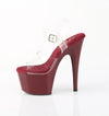 ADORE-708 Plateau Sandaletten Dunkel Rot | Pleaser