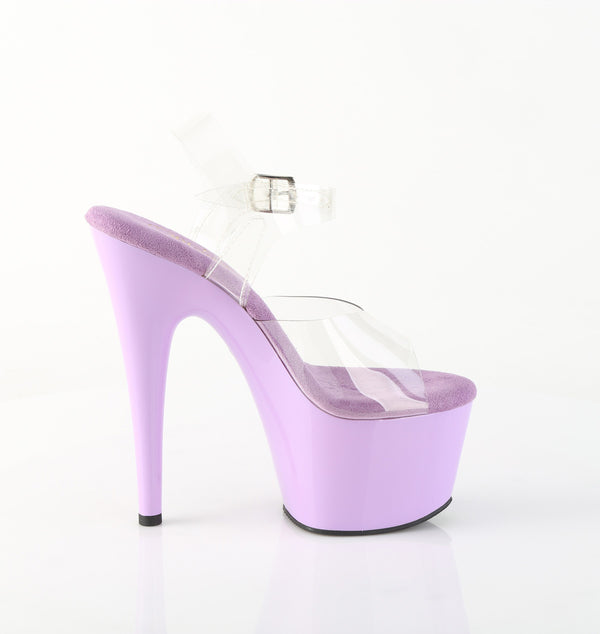 ADORE-708 Plateau Sandaletten Violett Lack | Pleaser