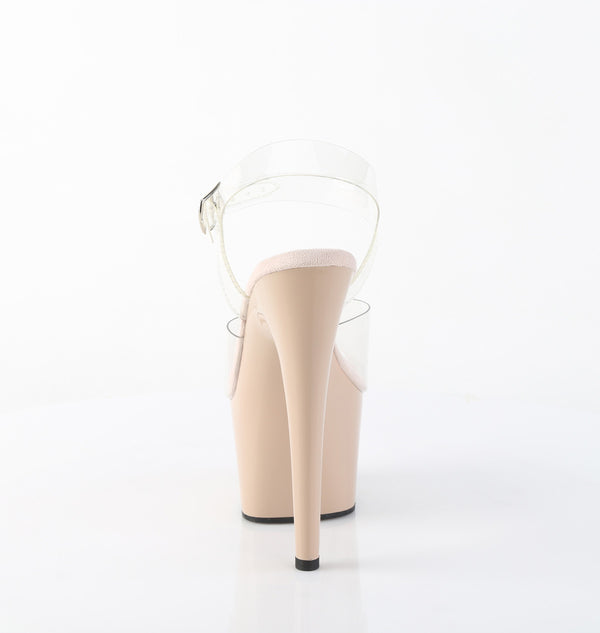 ADORE-708 Plateau Sandaletten Beige Lack | Pleaser