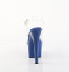 ADORE-708 Plateau Sandaletten Dunkel Blau Lack | Pleaser