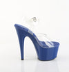 ADORE-708 Plateau Sandaletten Dunkel Blau Lack | Pleaser