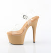 ADORE-708 Plateau Sandaletten Braun Lack | Pleaser