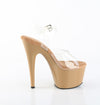 ADORE-708 Plateau Sandaletten Braun Lack | Pleaser