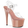 ADORE-708 Plateau Sandaletten Beige Lack | Pleaser