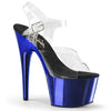 ADORE-708 Plateau Sandaletten Blau | Pleaser