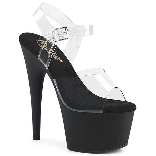 ADORE-708 Plateau Sandaletten Schwarz Matt | Pleaser