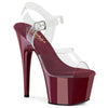ADORE-708 Plateau Sandaletten Dunkel Rot | Pleaser