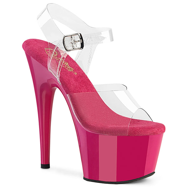 ADORE-708 Plateau Sandaletten Pink Lack | Pleaser