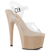 ADORE-708 Plateau Sandaletten Beige Lack | Pleaser