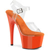 ADORE-708 Plateau Sandaletten Orange Lack | Pleaser