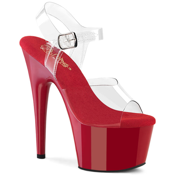 ADORE-708 Plateau Sandaletten Rot Lack | Pleaser
